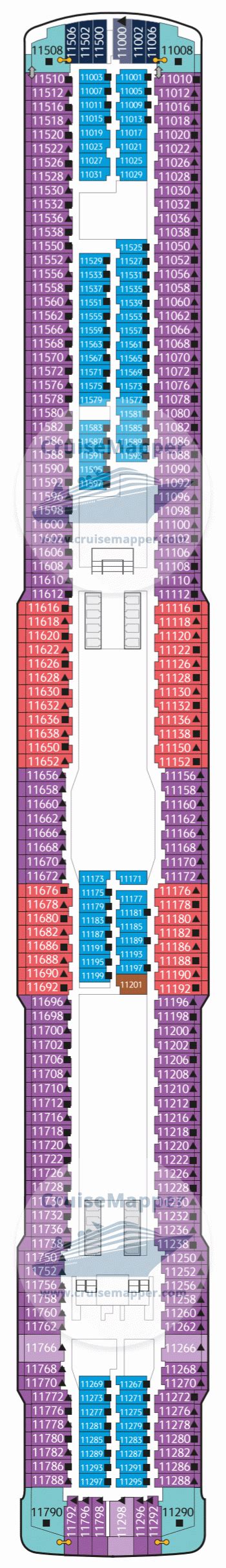 Genting Dream deck plan .